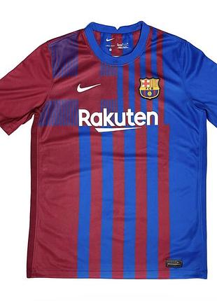 Nike fc barcelona 2021/22  170cm. подростковая xl футболка спортивная футбольная