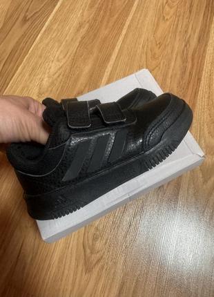 Adidas tensaur кожаные черные кроссовки us9