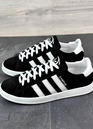Кеди adidas з натурального нубуку