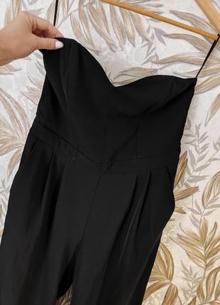 Комбинезон h&m с широкими брюками, с карманами. брючный комбинезон