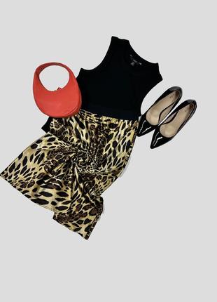 Сатинова спідниця leo міді