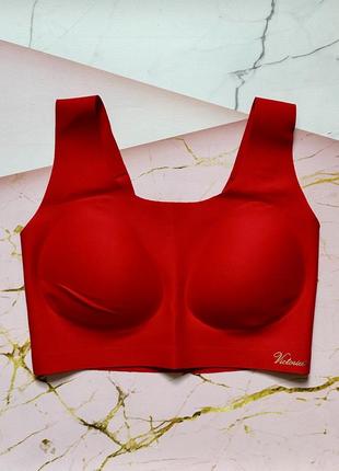 Красный бесшовный топ victoria's secret. оригинал