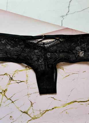 Черные трусики серии very sexy strappy lace thong panty