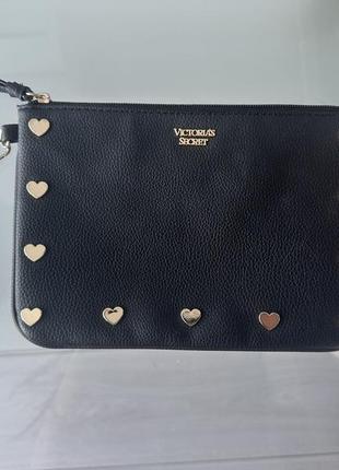 Чорна сумочка victoria’s secret клатч