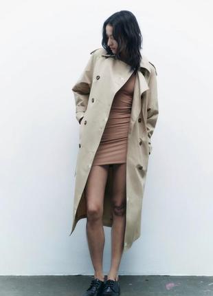 Плащ тренч zara9 фото