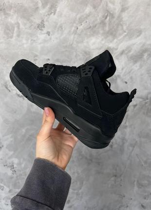 Женские кроссовки nike air jordan 4 black3 фото