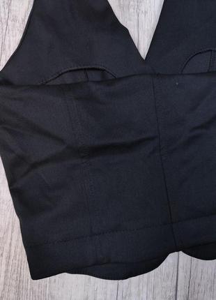 Жилет для девочки kas kids школьный на пуговицах чёрный размер 164 (14 лет)