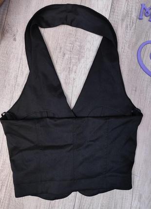 Жилет для девочки kas kids школьный на пуговицах чёрный размер 164 (14 лет)