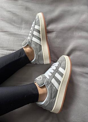 Жіночі кросівки adidas campus 00s grey / white