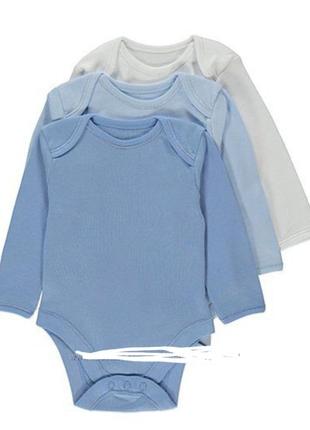 Бодики с длинным рукавом george, р. 18-24 месс