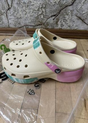 Женские кроксы crocs classic platform clog w10 та  w9 - 41р.-40-39р.