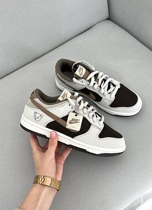 🐻 трендові жіночі кросівки nike sb dunk low / найк сб данк демісезонні на весну, літо, осінь / женские кроссовки данки кеды