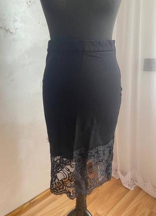 Юбка с кружевом