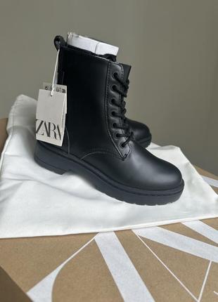 Ботинки, ботинки, сапоги, ботинки натуральная кожа zara