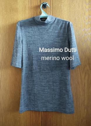 Гольф вовняний massimo dutti з короткими рукавами