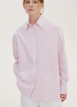 Бавовняна сорочка в смужку