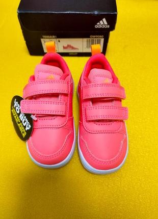 Adidas. в наявності. неонові кросівки adidas tensaur i pink.6 фото