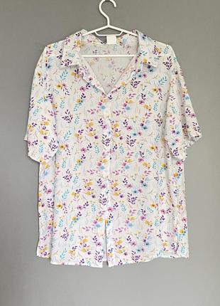 Сорочка віскозна у квітку