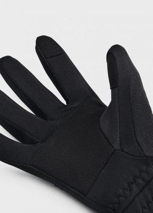 Женские перчатки ua storm fleece gloves черный sm (1365972-001 sm)3 фото