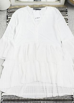 Нова біла сукня сорочка zara