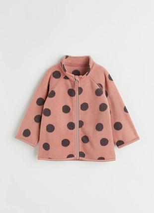 Тепла флісова кофта фліска h&m hm для дівчинки