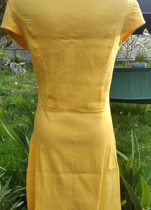 Желтое, яркое платье3 фото