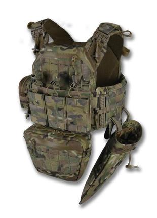 Плитоноска cen.2 cordura1000d nir мультикам+ 4 підсумків та балістичні пакети 1 класу3 фото