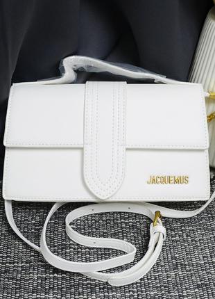 Нова біла сумка крос боді у стилі jacquemus