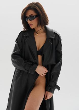 Тренч из экокожи jessica