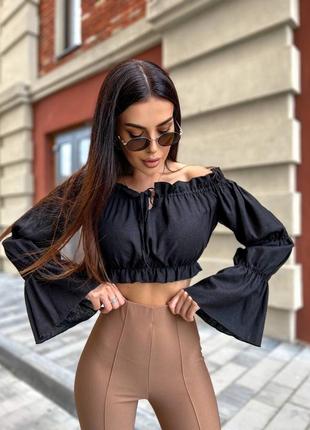 🔝 топ из натуральной ткани в 2х базовых цветах