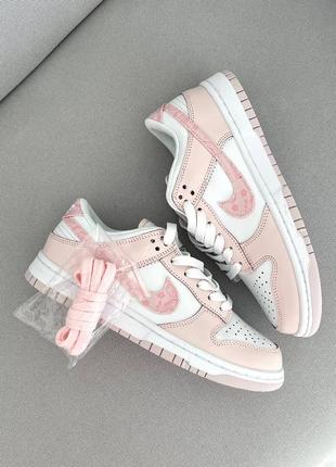 🎀 ніжно рожеві жіночі кросівки nike chile sb dunk low / найк сб данк демісезонні на весну, літо, осінь / женские кроссовки данки кеды