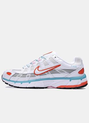Nike p-6000 white aqua