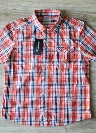Новая craghoppers размер xl мужская рубашка с коротким рукавом теннисика в клетку красная белая синяя