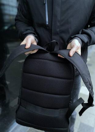 Чоловічий, жіночий рюкзак для ноутбука, міський, чорний, великий6 фото