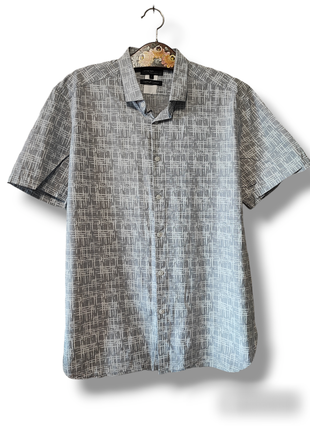 Мужская тенниска хлопковая рубашка принт