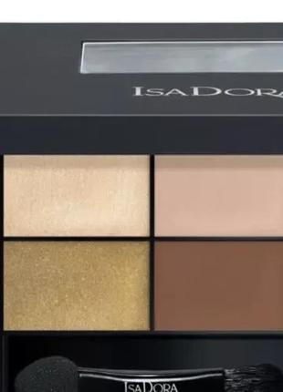 Тіні для повік isadora eye shadow quartet new collection 05 rose glam