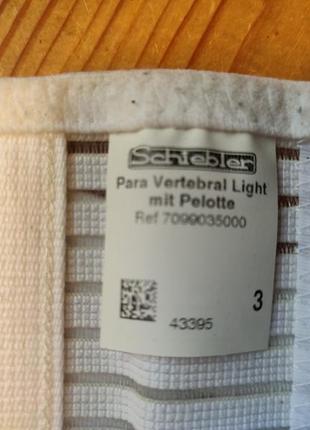 Бандаж ортез поясничный schiebler para-vertebral light, размер 3