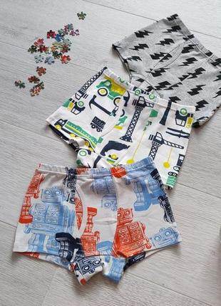 Набор детских трусиков для мальчика 3 штуки арт. 09
