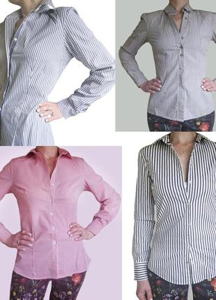 Сорочка у смужку жіноча zara atmosphere сорочки брендові