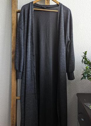 Довгий кардиган -сукня з красивими рукавами primark l