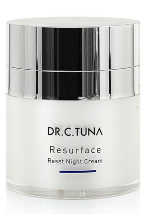 Зволожувальний нічний крем для обличчя resurface dr. c. tuna, 50 мл