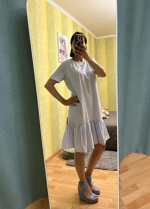 Стильное платье платье в полоску selected, м