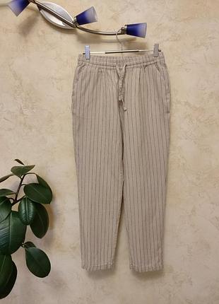 Красивые брюки чиносы лён хлопок