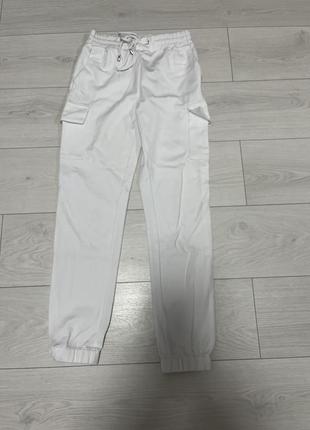 Штани спортивні,білі,жіночі,підліткові