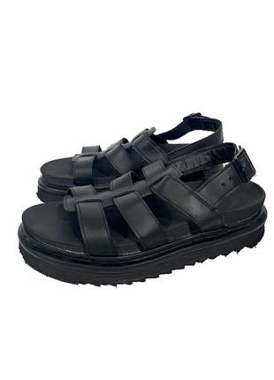 Шкіряні босоніжки dr. martens yelena