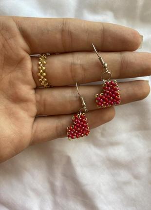 Серьги из бисера