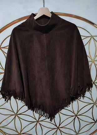 Флисовая накидка пончо ewm