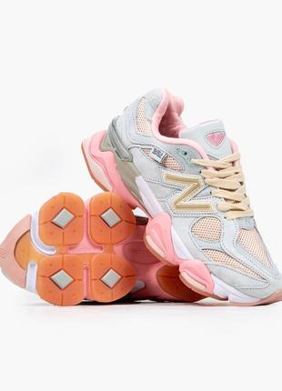 Женские кроссовки new balance 9060 blue pink 37-38-39
