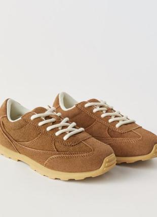 Кроссовки кожаные zara 33 размир,29 размир