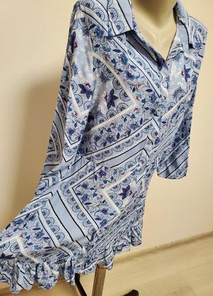 Гарне брендове віскозне плаття на гудзиках3 фото